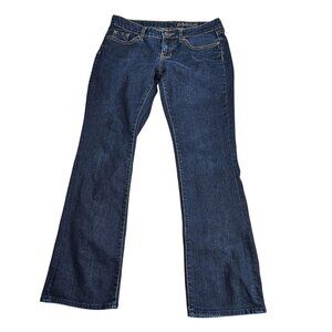 Gap Premium Bootcut Jeans Womens 4/27A Blue Dark Wash Low Rise Stretch Denim